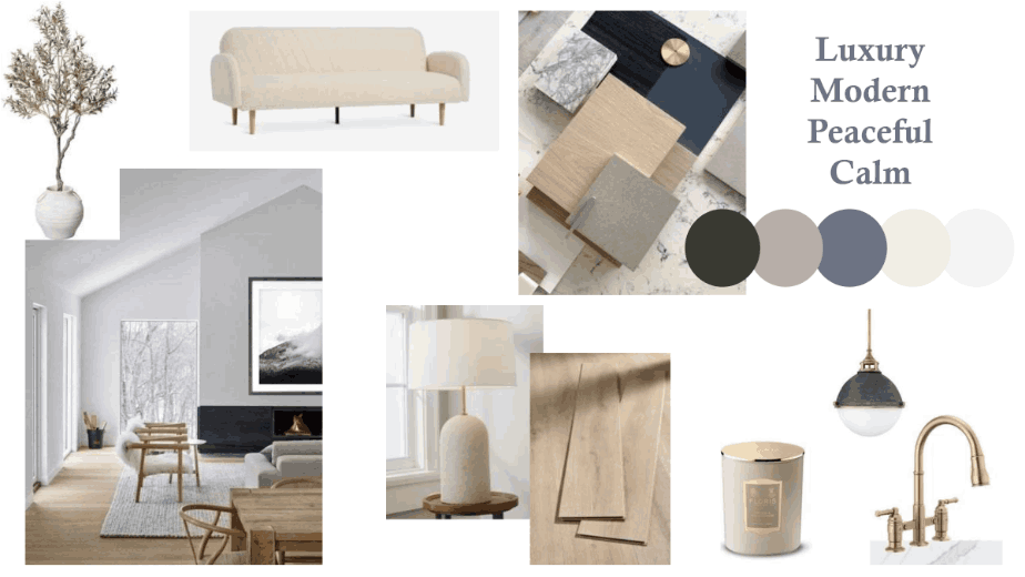 Modern Apartment mood board cover