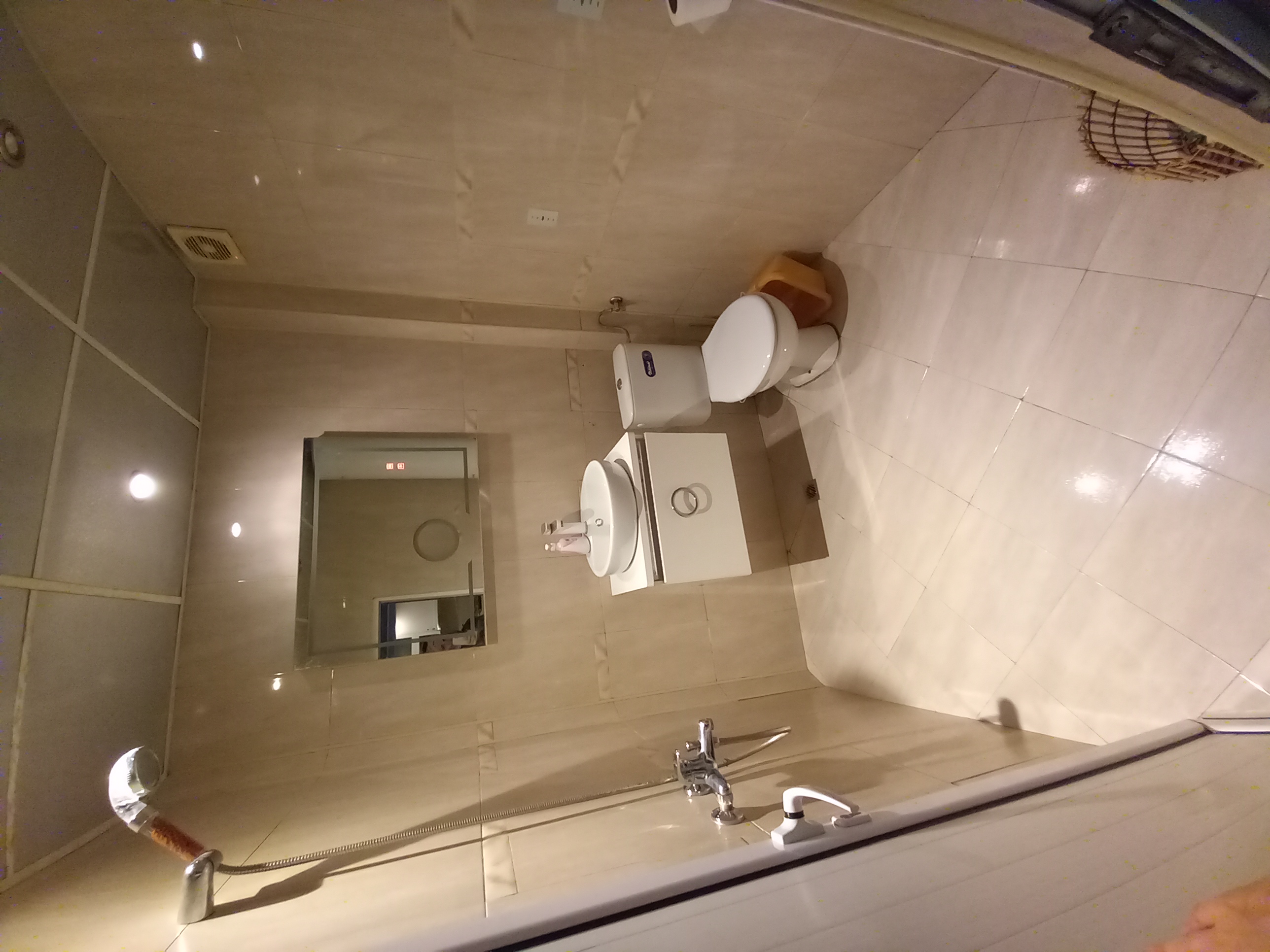 Boho-Chic Apartment — bathroom before renovation
